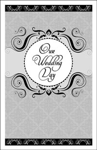 Wedding Program Cover Template 13A - Graphic 2